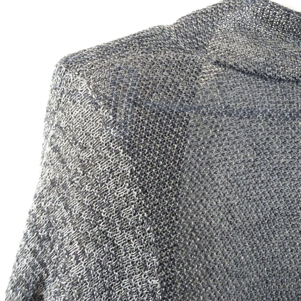 Eileen Fisher Linen Open Front Cardigan Sweater Gray Size S Sheer Lightweight - Picture 5 of 5